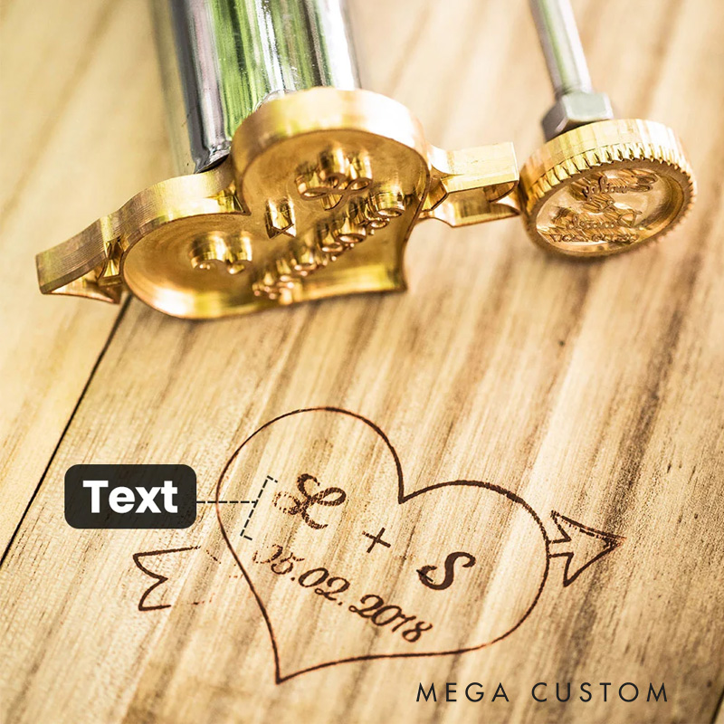 Personalized Electric Wood Branding Iron Stamp with Text Birthday Christmas Gift for Woodworker Baker Baking Lover Gift