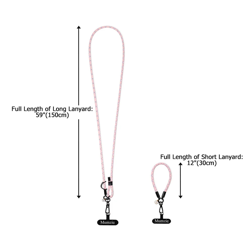 Personalized Multicolor Universal Adjustable Crossbody Phone Lanyard with Patch Pad and Name Outdoor Travel Accessory Gift for Family Friends