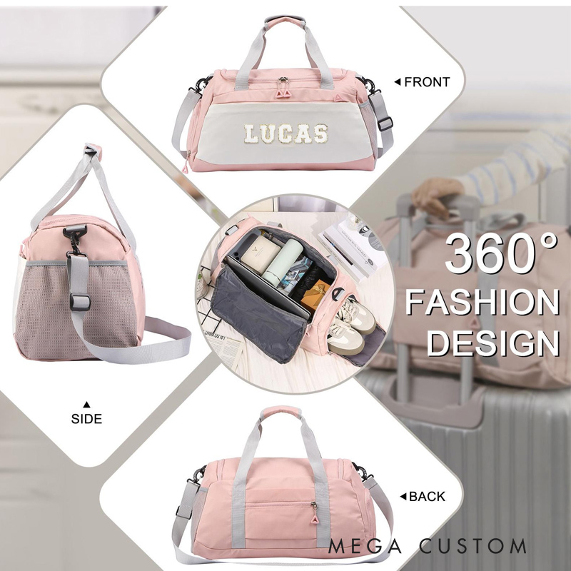 Personalized Name Duffel Large Bag Embroidered Travel Bag Monogrammed Yoga Duffle Bag Weekender Bag Gym Bag Hospital Bag Dance Bag Gift