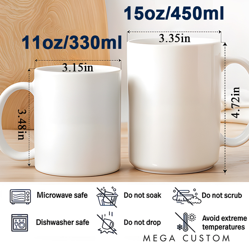 Personalized Couple’s Hockey Mug with Custom Names and Numbers for Hockey-Loving Couples