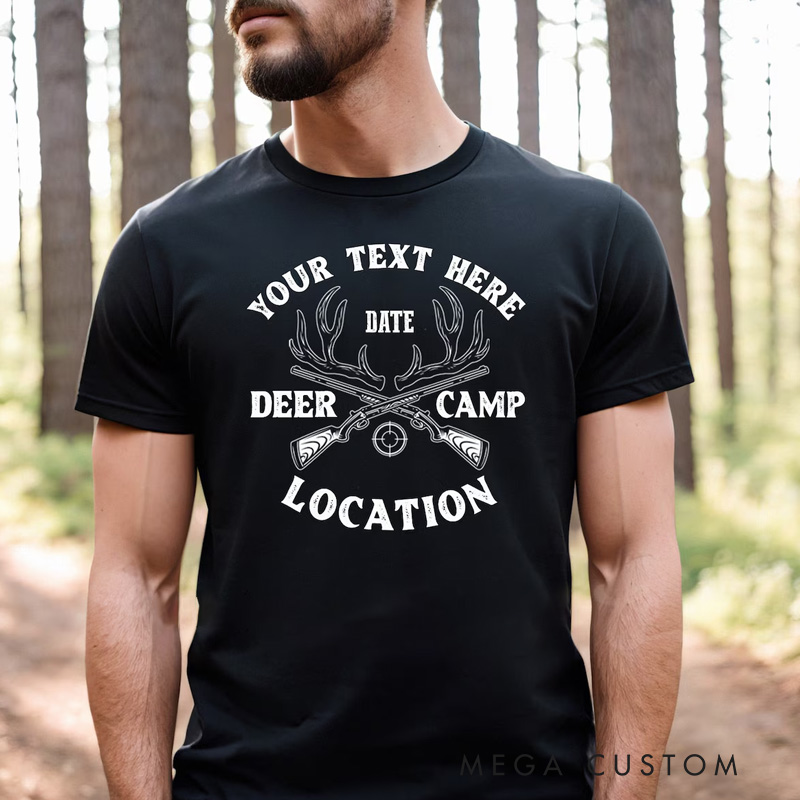 Personalized Hunting Shirt Deer Camp Shirt Deer Hunting Shirt Funny Hunting Shirt for Him Hunter Gift