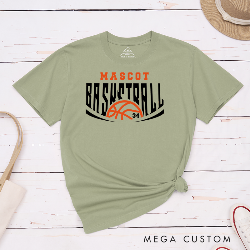 Personalized Basketball T-Shirt with Custom Name and Number for Men and Women