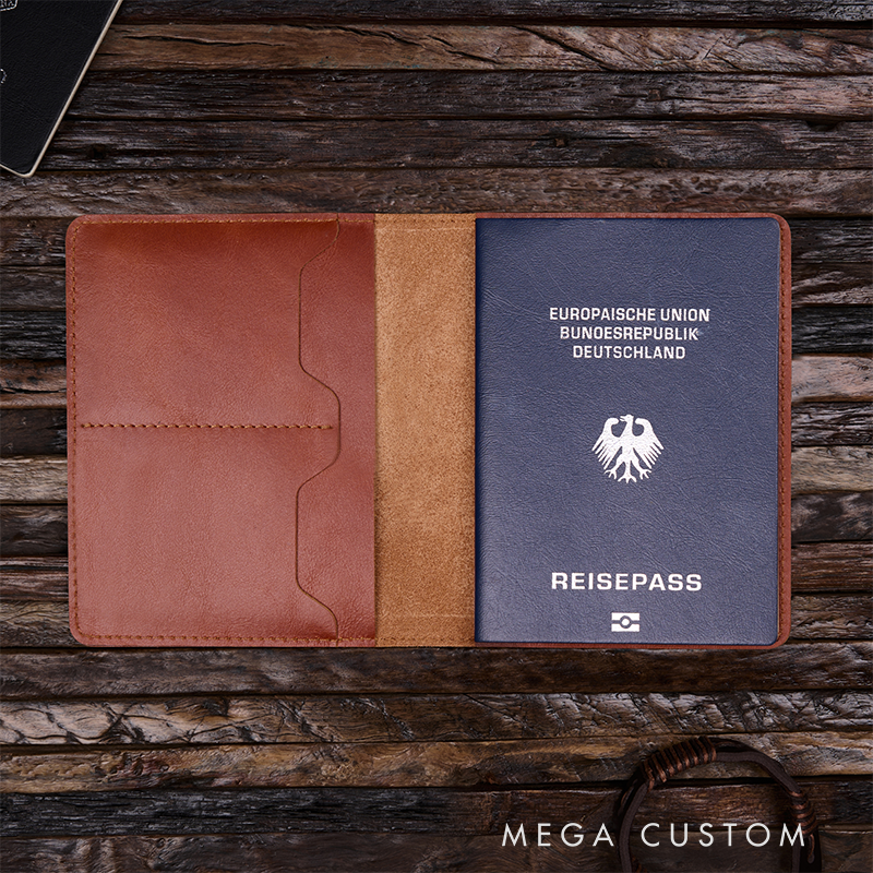 Personalized Leather Passport Custom Wallet Passport wallet with Name Leather Passport Holder Passport Covers Travel Gift Travel Accessories