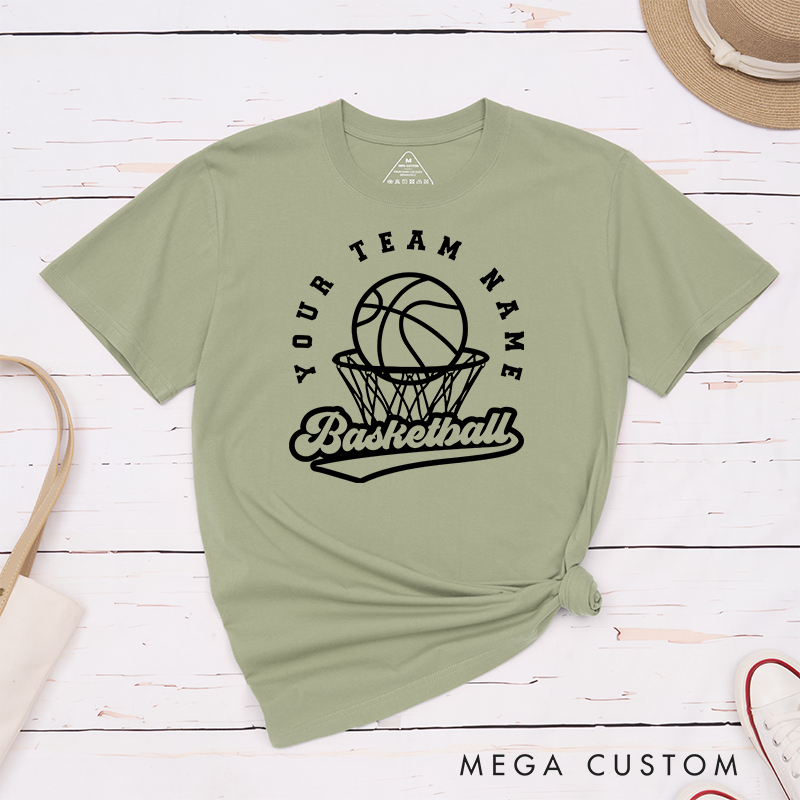 Personalized Basketball T-Shirt Featuring Your Team Name Perfect for Game Days