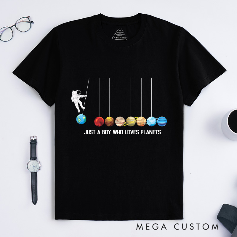 Personalized Astronaut Spaceman Planets Funny Space Dwarf Solar System Astronomy T-Shirt Space Geeks Gifts