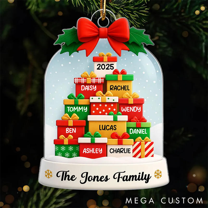 Personalized Acrylic Ornament Christmas Gift for Family