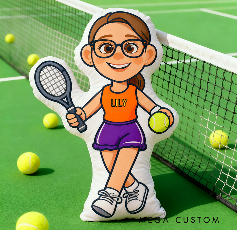 [Copy]Personalized Graphic3DPrint Tennis Letter Pillow with Custom Name for Sports Lovers