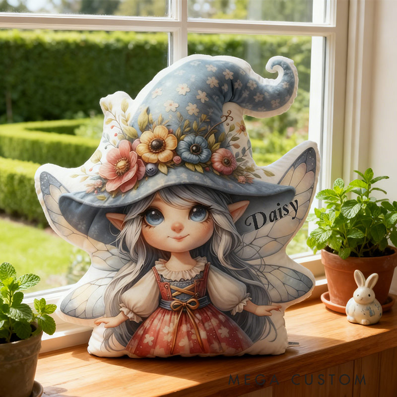 Personalized Enchanted Garden Fairy Pillow Graphic 3D Print Pillow for Gardening Lovers