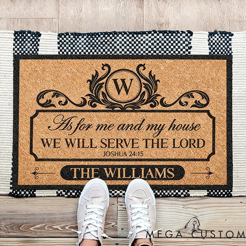 Personalized Welcome Doormat Custom Coir Mat With Family Name Indoor Outdoor Rug Perfect Housewarming New Home Gift 