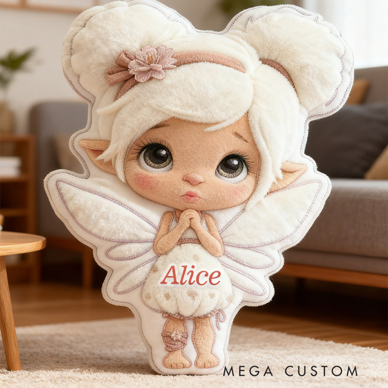 Personalized Garden Fairy Pillow with Custom Name Graphic 3D Print Pillow for Gardening Lovers
