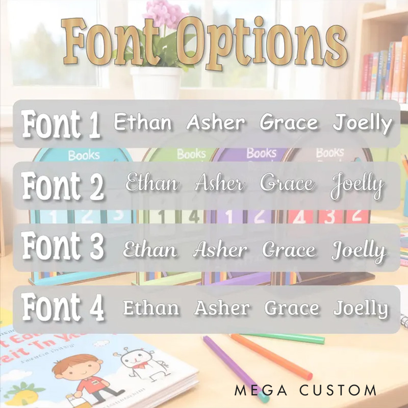 Personalized Books Read This Year Counter Wooden Books Tracker with Name Library Sign for Book Lover Bookish Librarian Reader Christmas Gift