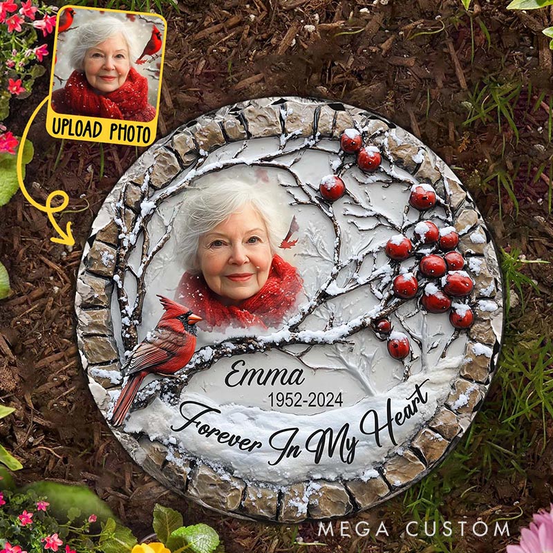 Personalized Memorial Stone Forever In My Heart Sympathy Gift Slate Grave Marker Keepsake Bereavement Gift 