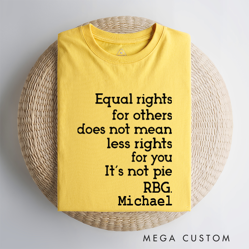 Personalized Classic Car T-Shirt Custom Equal Rights Design T-Shirt Citizen Rights Tee