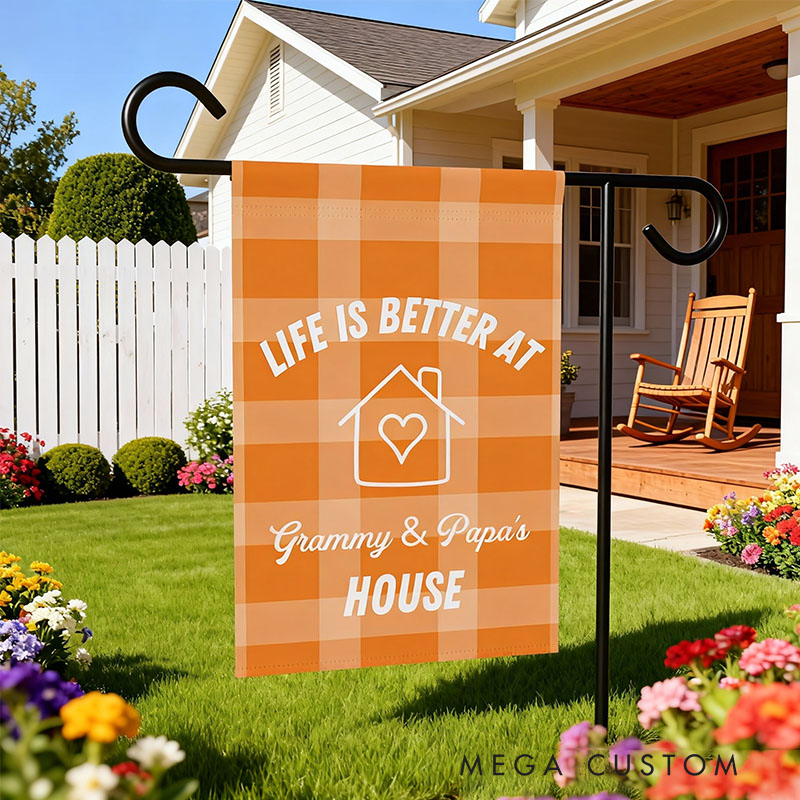 Personalized Grandparent Gift Garden Flag for Grandparents with Custom Names Nana & Papa Gift Gift from Grandkids Gift for Grandma