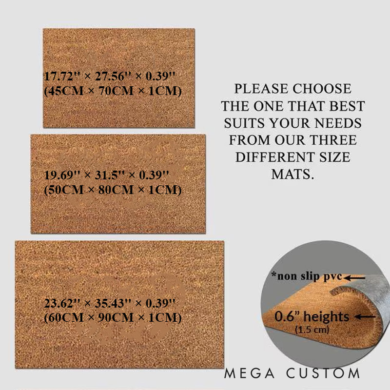 Personalized Grandma's Garden Love Grows Here Doormat Custom Birth Flower Welcome Mat with Name for Mom Grandma Gardening Lover Family Grandma