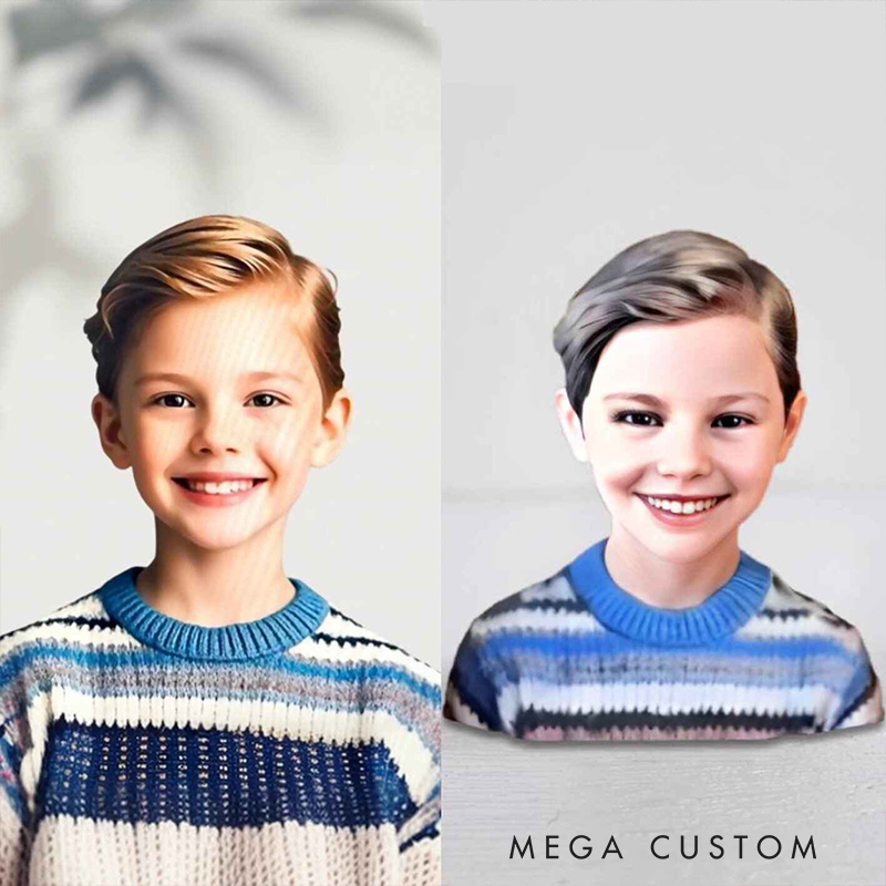 Personalized MemoPortrait 3D-Printed Model Custom Photo Memorial Tribute Memorial Gift Memorial Day 