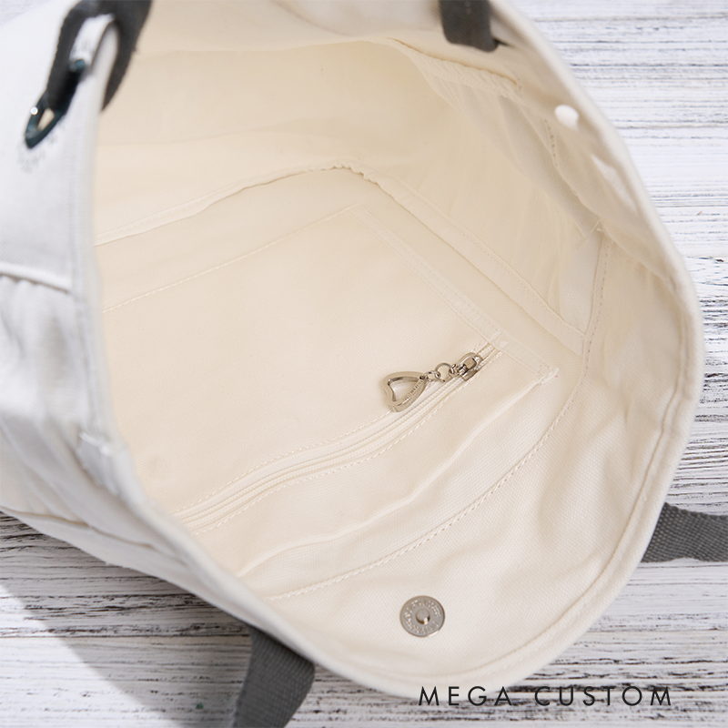 Personalized Canvas Tote Bag with Name Custom Name Bag Canvas Tote Bag Gift for Her Gift for Mother Wife