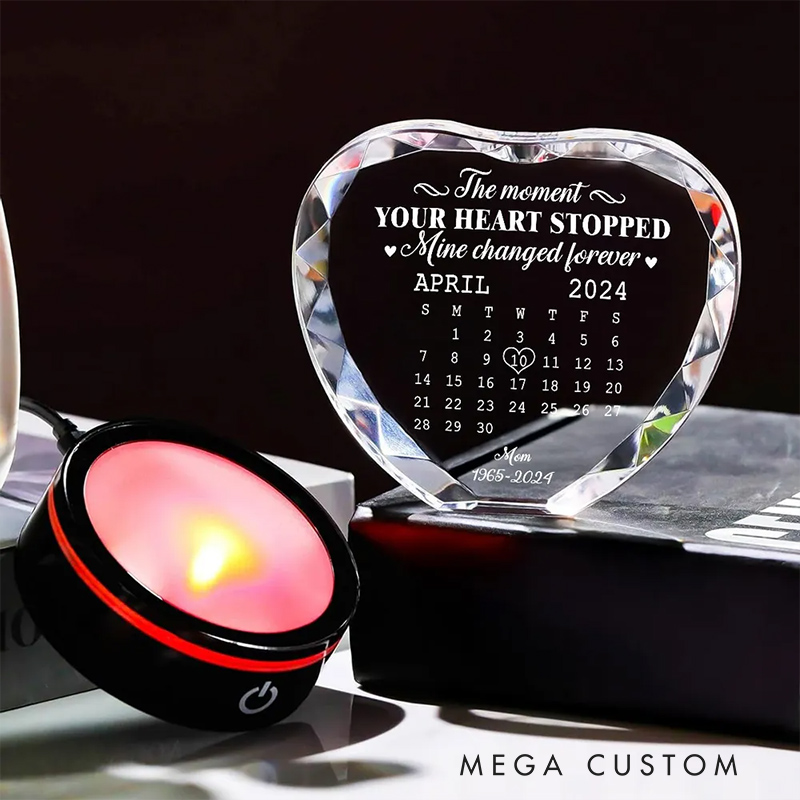 Personalized Memorial LED Led Light Night Light The Moment Sympathy Gift 