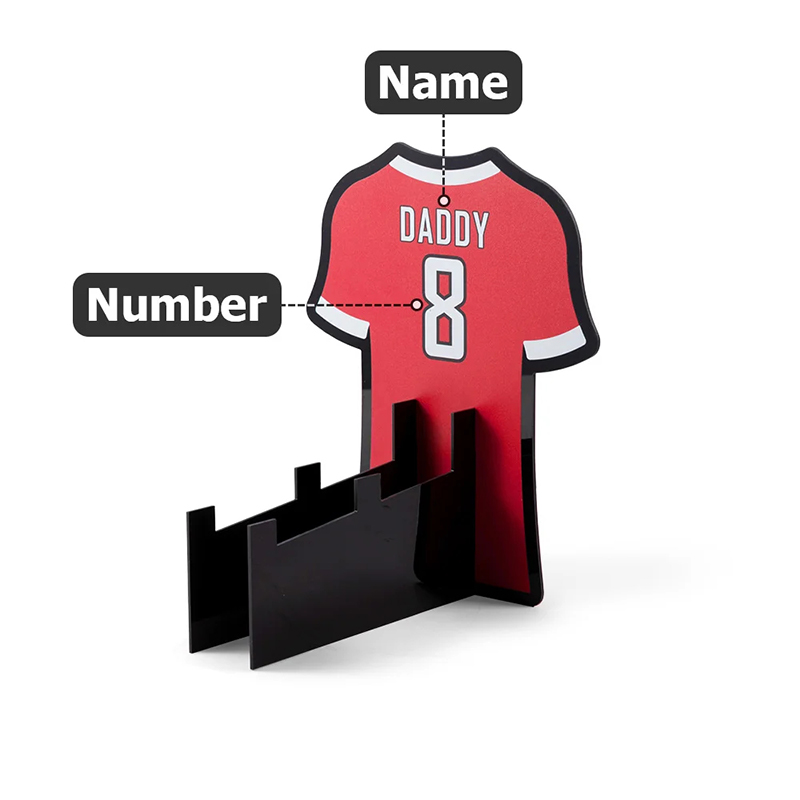 Personalized Jersey Shape Controller Headset Stand with Number and Name Gaming Accessories Desk Decor for Ball Game Lovers 