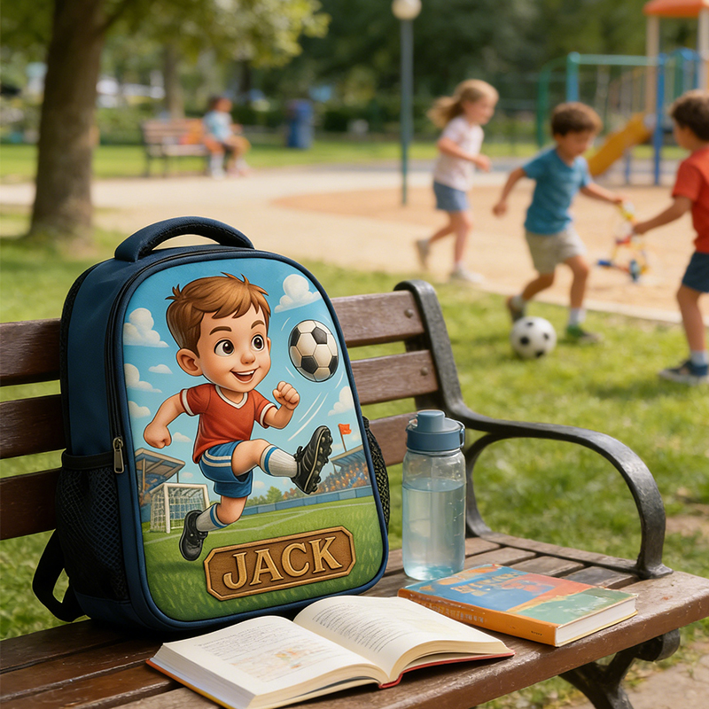 Personalized Soccer Backpack with Custom Name for Boys and Girls Who Love Soccer  
