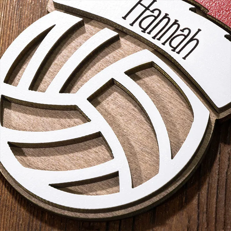 Personalized Sports with Santa Hat Christmas Ornament with Custom Name and Year for Christmas Gifts