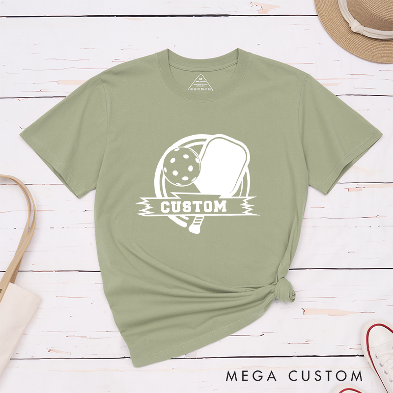 Personalized Pickleball T-Shirt with Customize Your Design Number or Text - Play with Style and Pride