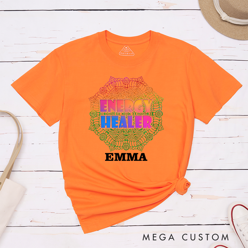 Personalized Yoga Mandala Shirt Yoga Energy T-Shirt Namaste T-Shirt Yoga Gift T-Shirt Yoga Lover T-Shirt
