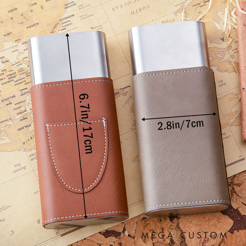 Personalized Engraved Cigar Case Custom Leather Cigar Holder with Name Wedding Gift for Dad Housewarming Gift Moving Gift for Husband