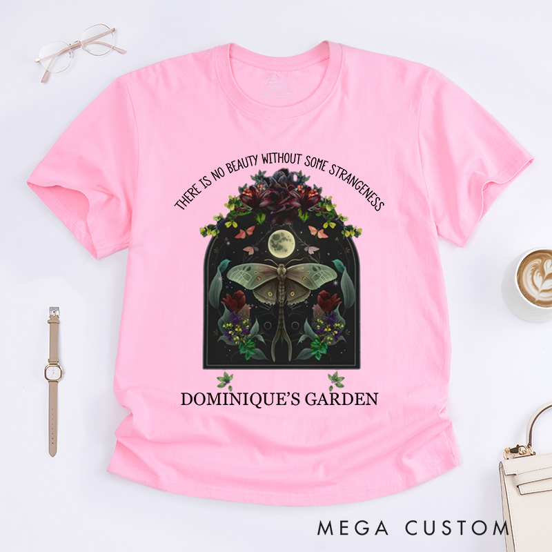 Personalized There is No Beauty without Some Strangeness Classic T-Shirts Dark Academia Bookish Gift Night Garden Literary Quote Shirt Bookish Tee