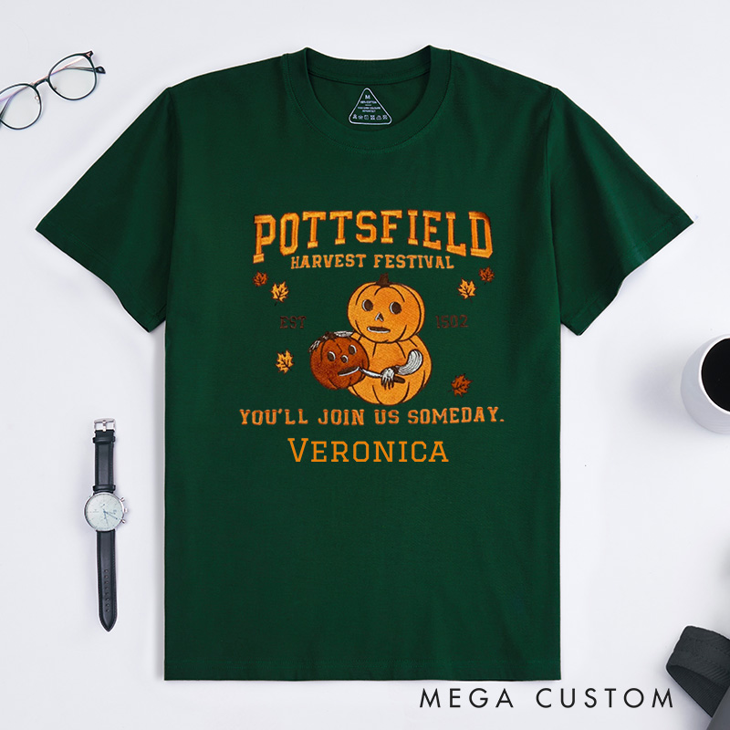Personalized Pottsfield Harvest Festival Classic T-Shirts Pumpkin Carver Shirt You'll Join Us Someday Shirt Gardening Shirt Halloween Shirt