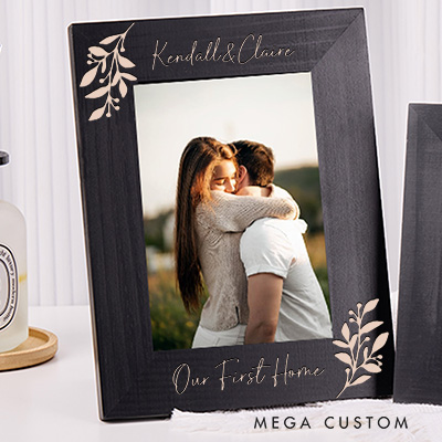 Personalized Wedding Frame Photo Frame Engagement Gift Custom Picture Frames Couple Gift Wedding Picture Frame Housewarming Gift Our First Home Gift