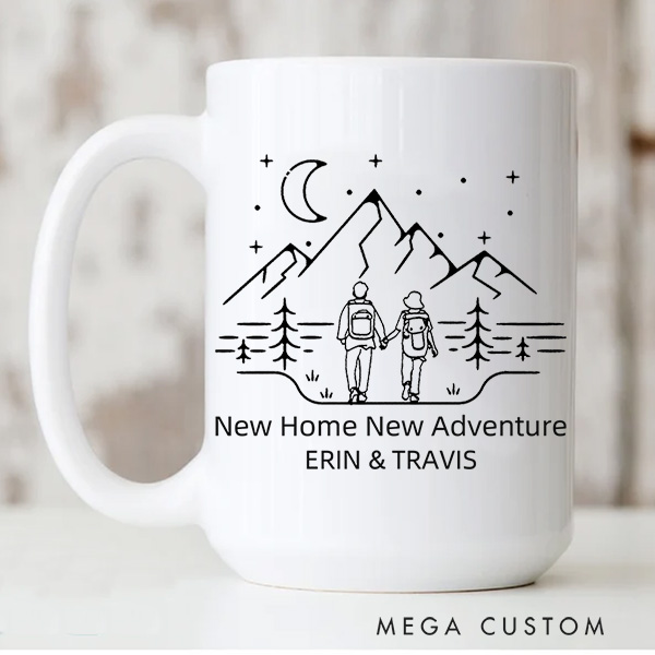Personalized Mug Home Is Where We Park It Custom 11oz Coffee Mug 15oz Coffee Cup Housewarming Gift First Home Gift for Couple New Home Gift
