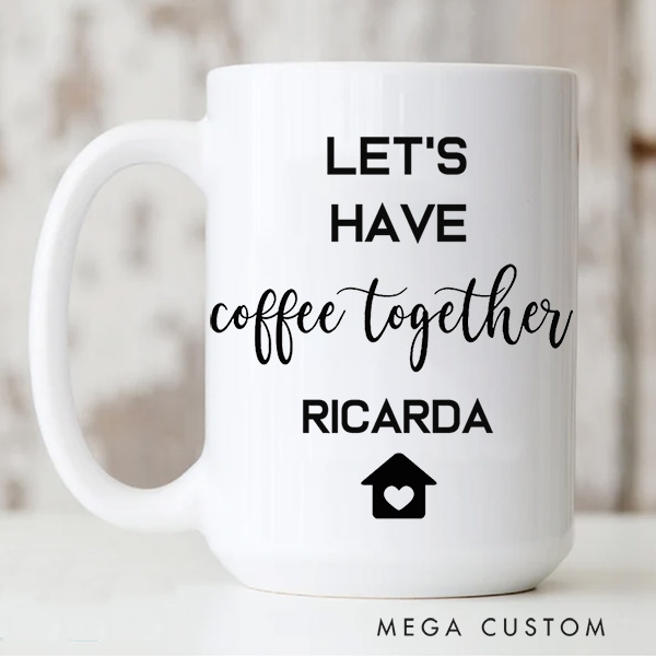 Personalized Mug Couple Coffee Mug Unique Wedding Gift Coffee Lovers Housewarming Gift Anniversary Gift First Home Gift New Home Gift Moving Away Gift