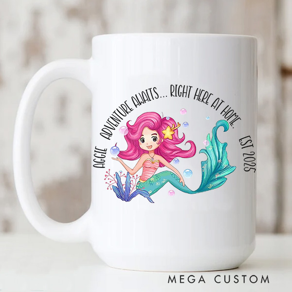 Personalized Mug for Kids Custom Mug for Girls Birthday Party Favors Children's Gift Housewarming Gifts for Kids Farewell Gift Moving Away Gifts