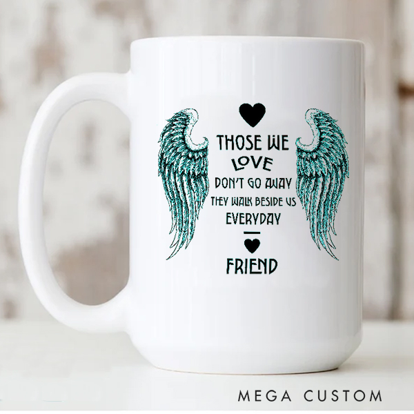 Personalized Memorial Mug for Loss of Loved One Gift in Loving Memory Remembrance Cup Funeral Gifts 