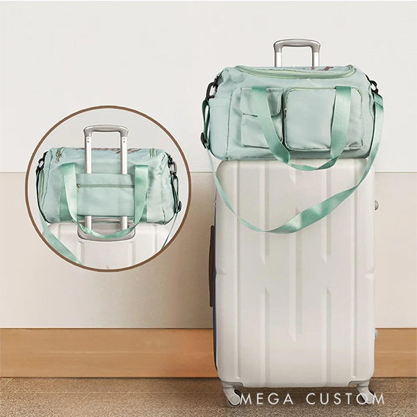 Personalized Weekend Wanderer Duffle Bag for Traveling Lovers Polyester Weekender Girls Trip Gift Waterproof Overnight Bag for Travelers