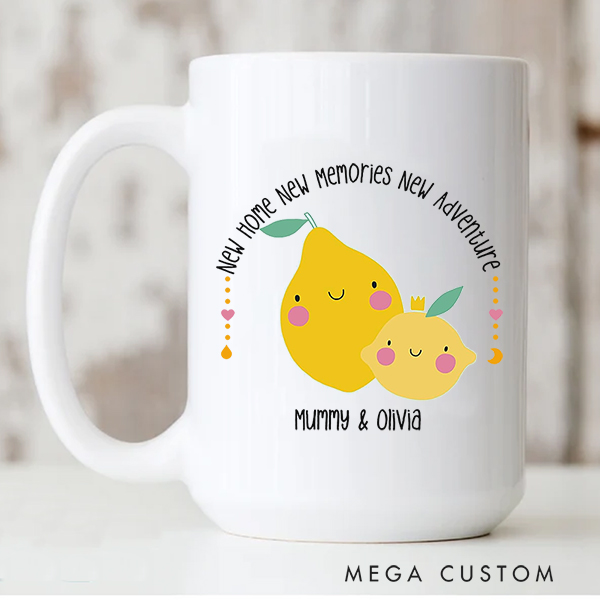 Personalized Coffee Mug for Mom New Home New Memories New Adventure Mug Custom 11oz Coffee Cup Housewarming Gift Christmas Gift Mothers Day Gifts