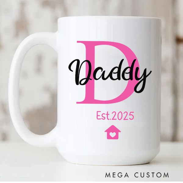 Personalized Mug for Dad Family Gift Custom 15oz Coffee Mug Housewarming Gift Coffee Cup Gift for Dad Christmas Gift Dad Gift New Home Gift