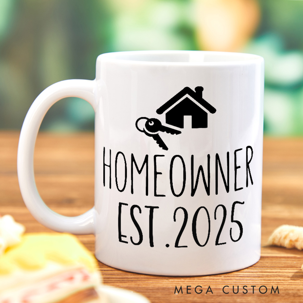 Personalized Homeowner Mug Custom 15oz Coffee Mug Housewarming Gift HomeOwner Gift First Time Home Buyer Gift Realtor Closing Gift Home Gift