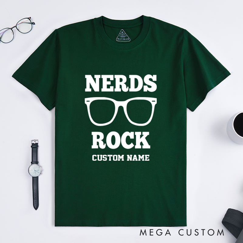 Personalized Nerds Rock T-Shirt Geek Pride Shirt Gift for Geek Nerd
