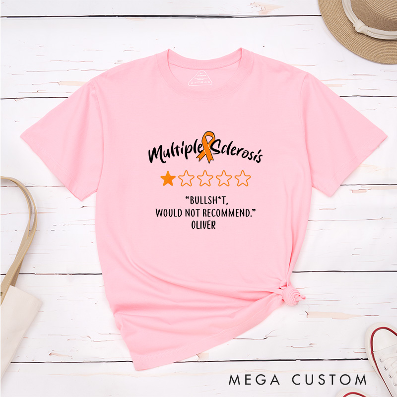 Personalized Multiple Sclerosis T-Shirt Invisible Chronic Illness Gift Cancer Patient Gift