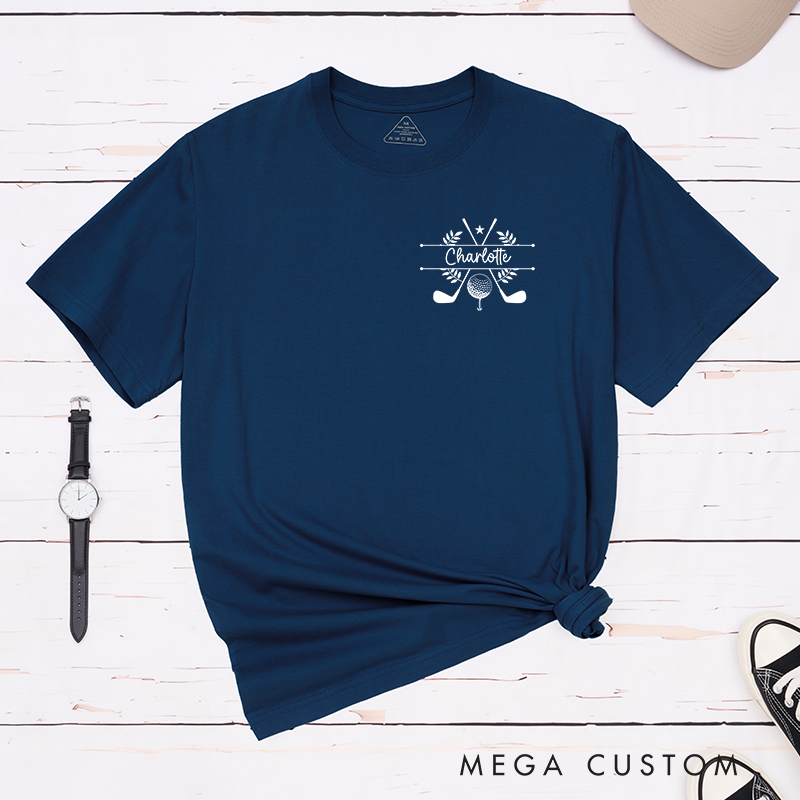 Personalized Golf T-Shirt with Custom Name Perfect Gift for Golf Fans Customizable Golf Apparel