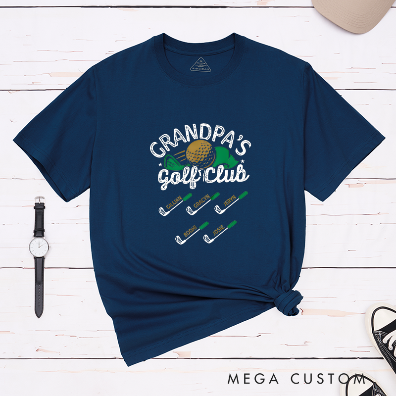 Personalized Golf Club T-Shirt Add Your Kids’ Names Perfect Gift for Golf Enthusiast Parents