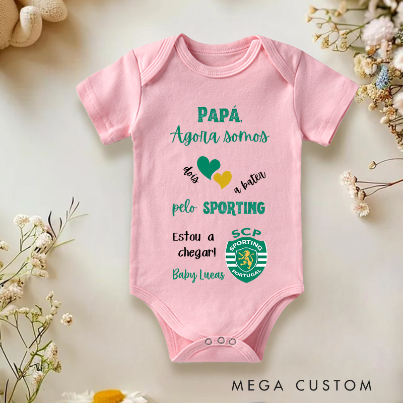 Personalized Body Sporting I'm Not Born Yet and I'm Already Sporting Baby Onesie Father's Day Gifts
