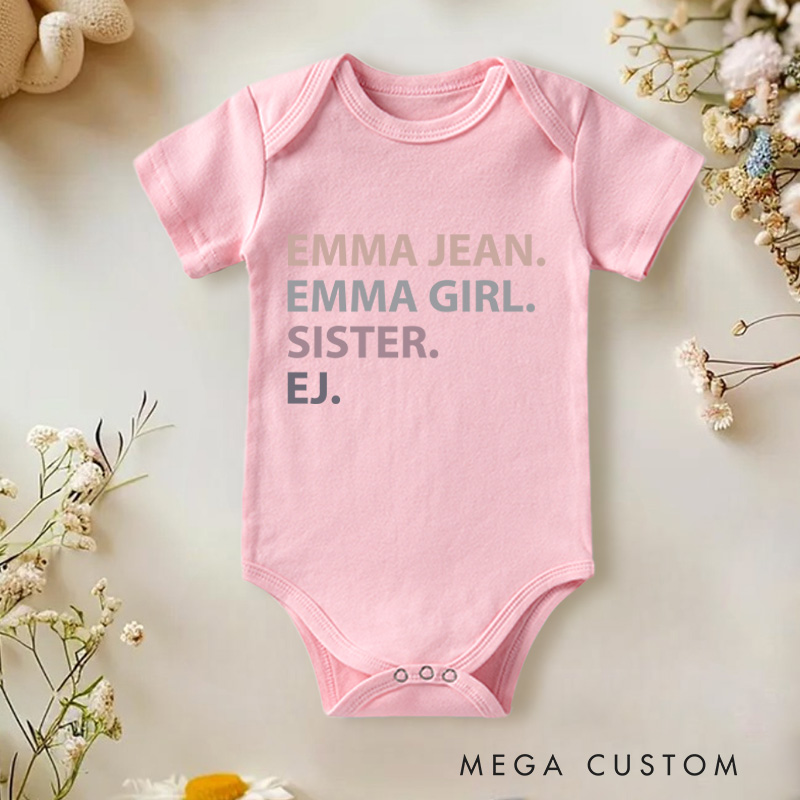 Personalized Pregnancy Announcement Natural Baby Onesie Gifts for Newborn 