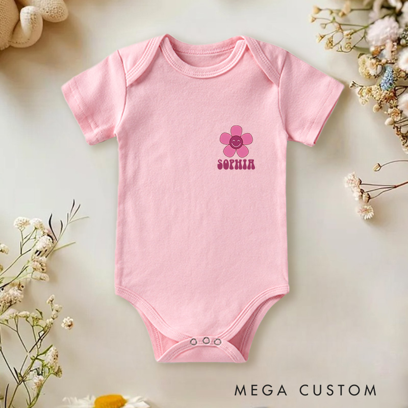 Personalized Just A Girl Who Loves Her Daddy Baby Onesie First Father’s Day Gift