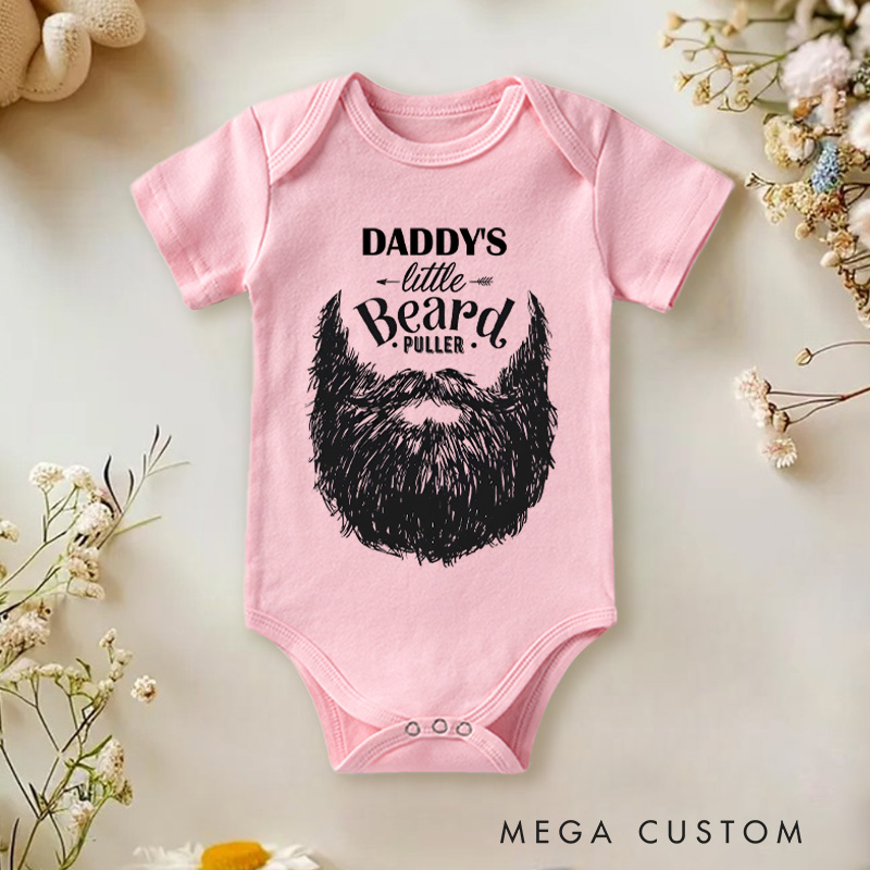 Personalized Bearded Dad Funny Baby Onesie Baby Shower Gift