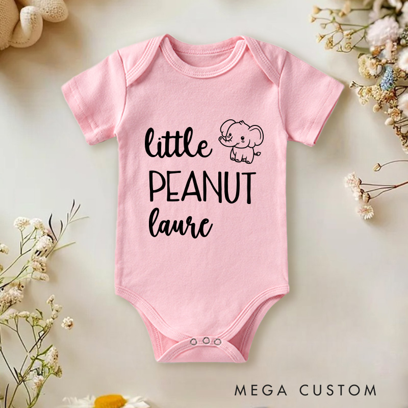 Personalized Little Peanut Baby Onesie Baby Shower Gift Unisex Newborn Baby Gift