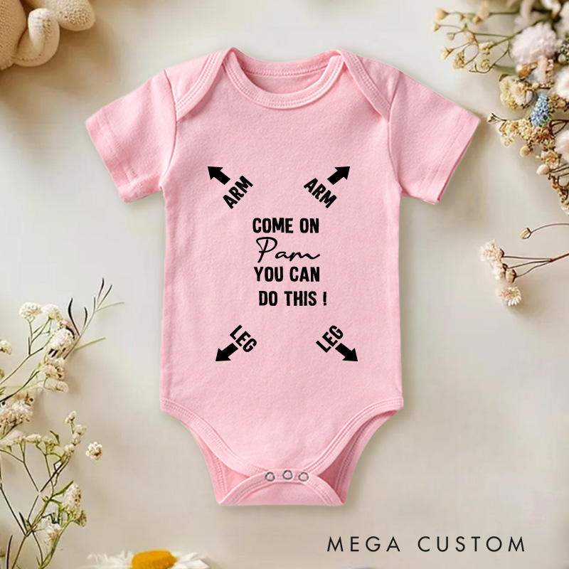 Personalized Funny Daddy You Can Do This Baby Onesie New Baby Gift Nursery Gift