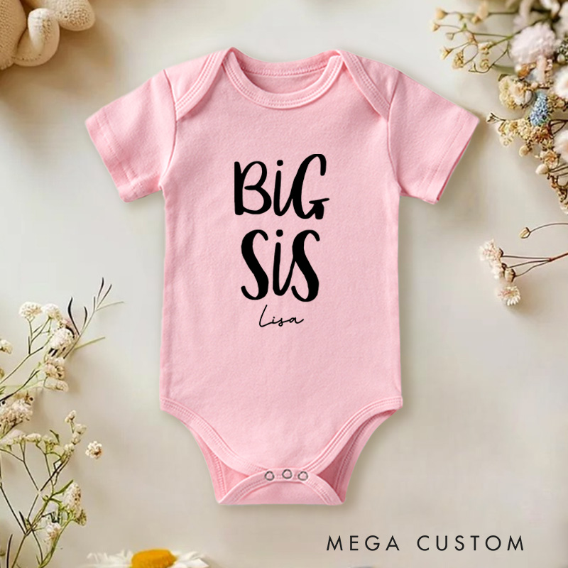 Personalized Lil Bro Cute and Fun Celebrating Little Brothers Baby Onesie